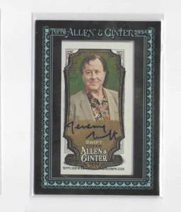2024 Topps Allen & Ginter Black Framed Mini Actor Jeremy Swift Auto #'d 21/25 - Picture 1 of 1