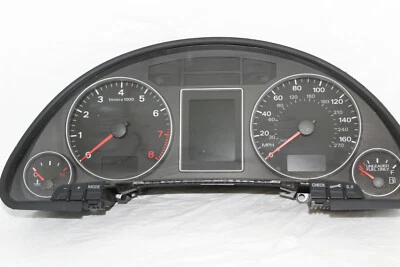 Cuadro de instrumentos velocímetro 07 08 Audi A4/S4 tablero indicadores 134.297 millas Foto 1 de 4