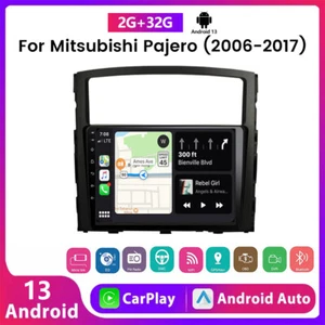 Für Mitsubishi Pajero 2006-2017 CarPlay Autoradio Stereo GPS Android 13 WiFi RDS - Bild 1 von 19