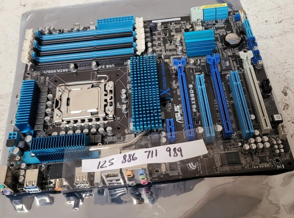 ASUS P6X580-E LGA 1366 INTEL ATX MOTHERBOARD i7-950 CPU - Bild 1 von 1