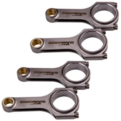 4x H beam Connecting Rods bielles for Suzuki 1.3L G13b Engine ARP2000 4.724" - Image 1 of 4