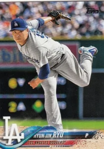 (25) 2018 Topps Update HYUN-JIN RYU Base Card LOT #US179 Dodgers - Picture 1 of 1