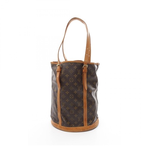 LOUIS VUITTON（LV） Borsa a tracolla Louis Vuitton Bucket GM M42236 tela monogramma marrone usata donna LV