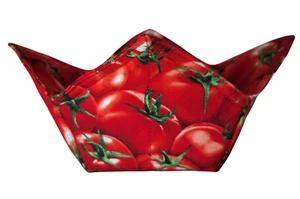 Reversible Microwavable Soup Bowl Cozy / Pot Holder/ Hot Pad - Picture 1 of 3