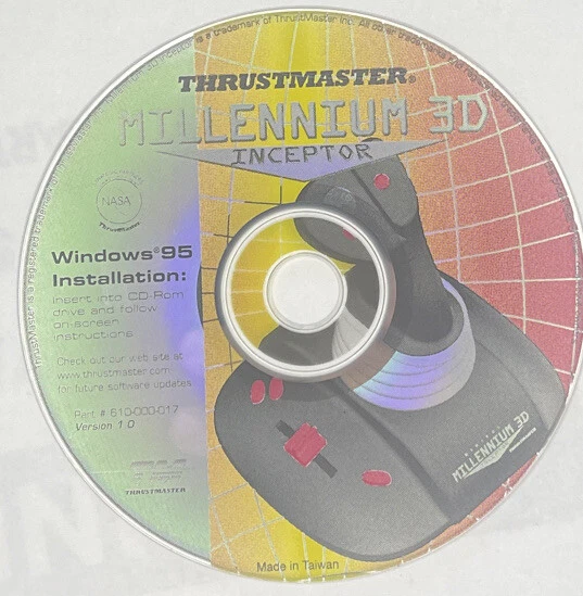 Thrustmaster Millennium 3D Inceptor CD-ROM Software Version 1.0 DISC ONLY! R - Image 1 of 1