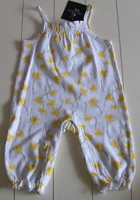 Mono Floral Laura Ashley Bebé Niñas Blanco Amarillo Talla 3-6M Foto 1 de 2