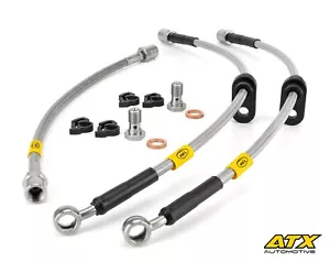 Hel Performance Braided Brake Lines fit Suzuki Jimny 1998- 8" Extended - Picture 1 of 2