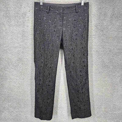 Pantalones de encaje negros Ann Taylor para mujer talla 6 vestido carrera fiesta elegantes Foto 1 de 4