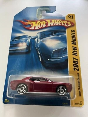 Dodge Challenger Concept 1/64 Hot Wheels 2007 primeras ediciones 01/36 granate Foto 1 de 4