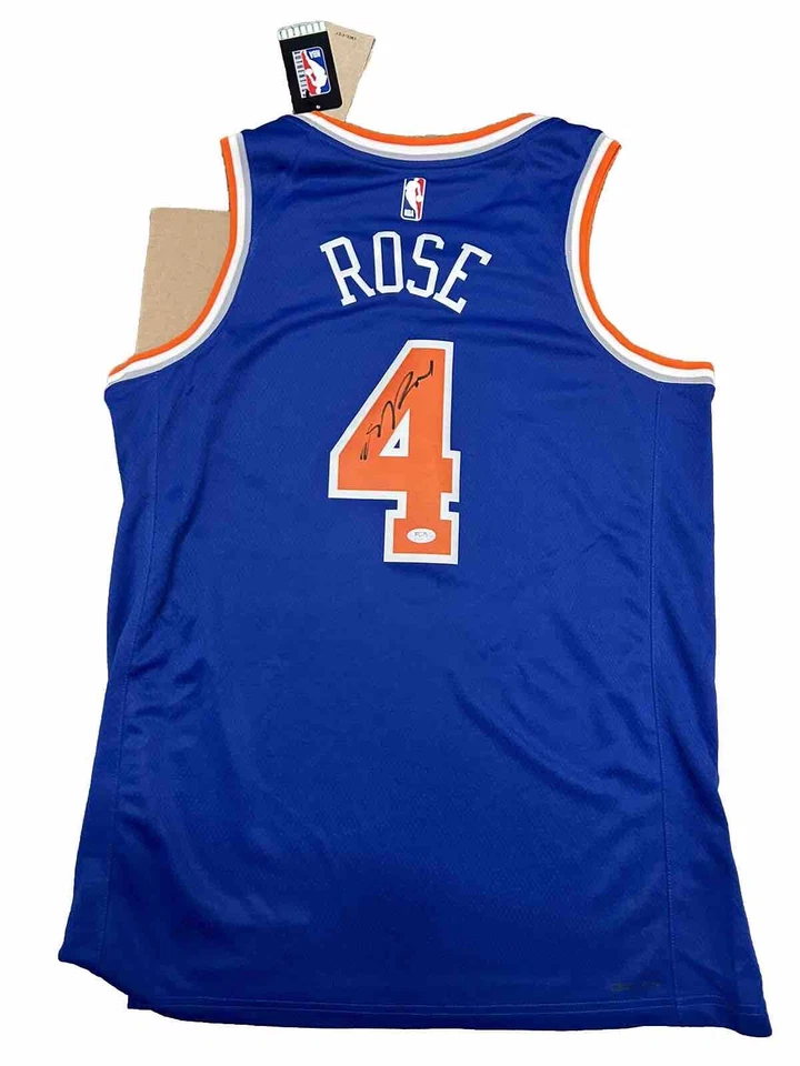 Derrick Rose New York Knicks Basketball Signed Autographed Jersey “PSA COA” - Image 1 of 4
