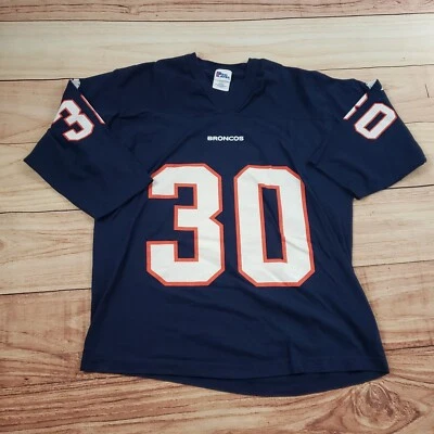 Camisa DE COLECCIÓN Denver Broncos Para Hombre Grande Azul Naranja Terrell Davis Fútbol Adulto Foto 1 de 4