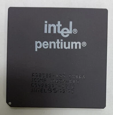Intel Pentium SX963 100MHz 50MHz Bus Socket 7 Vintage Processor A80502-100 (#2) - Image 1 of 4