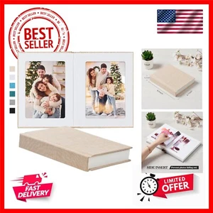 Photo Album 5x7 with Writing Space Linen Cover 5x7 Photo Album Book Holds 20 ... - Picture 1 of 7