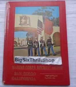 Marine Corps RECLUIT DEPOT MCRD San Diego USMC 1975 Alpha Co 1080 Anuario - Imagen 1 de 1