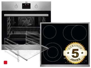 AEG BP36C636X Set Backofen BPB335060M + Kochfeld HK634060XB + Teleskopauszug TR1 - Bild 1 von 12