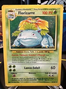 Florizarre 15/102 Base Set WOTC Francés Venusaur Vintage Holo Raro VENDEDOR DE EE. UU. - Imagen 1 de 20