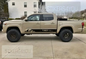 New! fits Toyota Tacoma 2016 - 2023 Side Vinyl Rocker Panel Racing Decal Stripe - Picture 1 of 5
