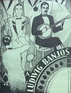 Vintage Ludwig Banjo Reprint 16 Page 8.5"x11" Catalog RARE! - Imagen 1 de 1