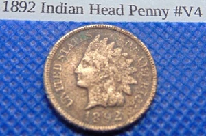 1892 Indian Head One Cent #V4 - Bild 1 von 2