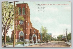 Roxbury Massachusetts St Patrick's Church, 10 Magazine Street, 1912 Postkarte - Bild 1 von 2