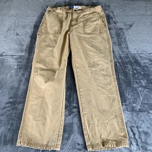 Boys Youth Old Navy Taper Built-In Flex Jeans Size 18 Plus Husky Tan Brown Zip - Picture 1 of 15