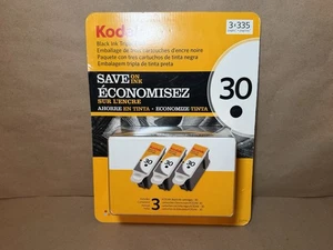 Original Kodak Black Ink Triple 3er Pack Schwarz 30 Tinte 4k4022-C | Neu Versiegelt - Bild 1 von 3