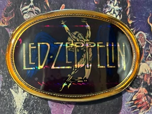 FIBBIA CINTURA PRISMA LED ZEPPELIN 1977 VINTAGE PACIFICA DA COLLEZIONE - BELLA!! - Foto 1 di 2
