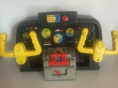 PARTS Vtg 1969 REMCO Pan-AM Dual Control Jet Cockpit Plane Toy 1970s HTF - Image 1 of 4