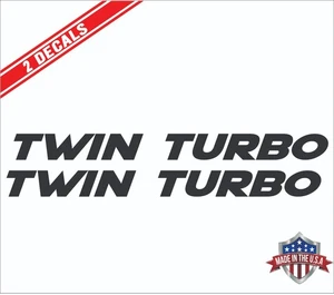 TWIN TURBO Door Decals- fits  Nissan 300ZX   Z32  (x2 Decals) JDM *11 - Bild 1 von 2