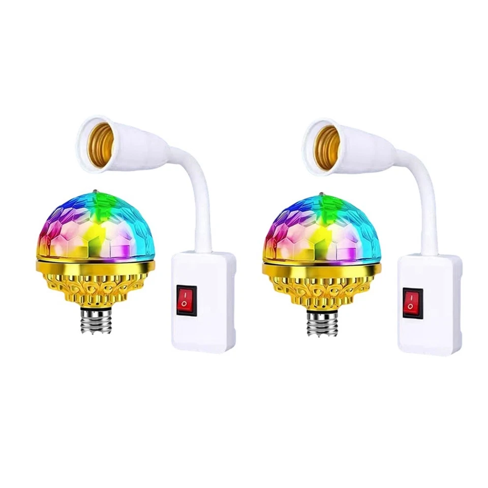 Luce da Discoteca per Natale Luce da Discoteca Rotante Colorata con Prese E1086 - Immagine 1 di 1