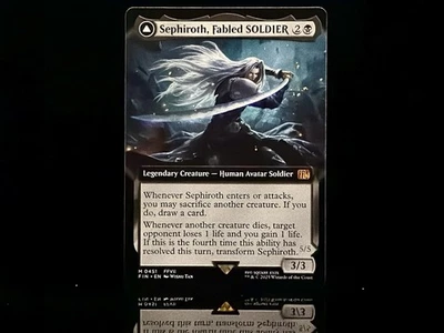 Sephiroth, Fabled SOLDIER #451 Mythic (Extended Art Non-Foil) MTG Final Fantasy - Image 1 of 2
