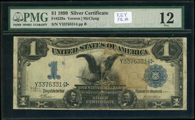 Fr 229a 1899 $1 SIlver Certificate Key FR - Image 1 of 2
