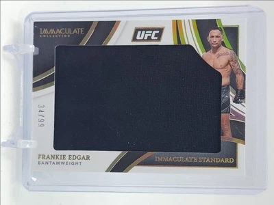 FRANKIE EDGAR 2022 IMMACULATE UFC STANDARD FIGHTER-WORN PATCH /99 Q5333 - Image 1 of 2