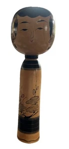 Vintage Japanese Kokeshi Doll 9.5” Wooden Traditional Hand Painted Signed - Picture 1 of 6