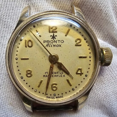 Pronto Alinox Masterflex Swiss made Vintage Watch mecánico reloj para damas - Imagen 1 de 4