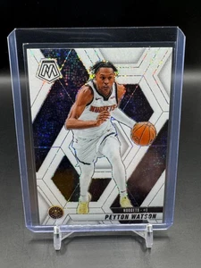 Peyton Watson 2024-2025 Mosaico Blanco Brillo Prizm SSP #194 - Imagen 1 de 2