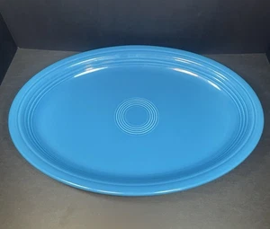Fiesta Ware 19" Servierplatte XXL Oval Türkei USA Pfauenblau Homer Laughlin - Bild 1 von 16