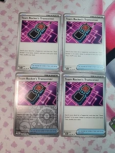 [4x Playset] Team Rocket's Transceiver 178/182 SV10: Destined Rivals (DRI) - Picture 1 of 1