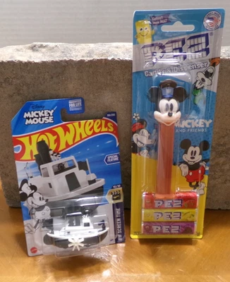 DISPENSADOR DE PEZ DISNEY MICKEY MOUSE BARCO DE VAPOR WILLIE OFERTA ESPECIAL Y HOT WHEELS Foto 1 de 4