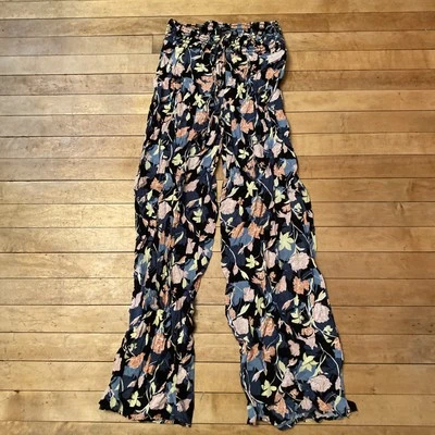 One 5 One Women’s XL Pant La Ruched Drawstring Pull On Hippie Boho - Image 1 of 4