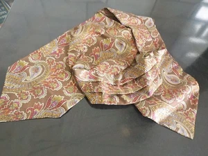 Unused 100% Silk Italian Paisley Design Cravat - Mod, Dandy, Races Etc (a) - Picture 1 of 5