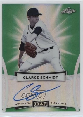 2017 Leaf Metal Draft Green /5 Clarke Schmidt #BA-CS2 Auto - Image 1 of 2