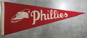 1950s Philadelphia Phillies 11" x 28" Vintage Felt Pennant MLB Baseball - Picture 1 of 6