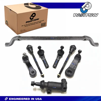 PartsW Cadillac Escalade Silverado Sierra 8Pc Steering Kit 1999-2006 - Image 1 of 4