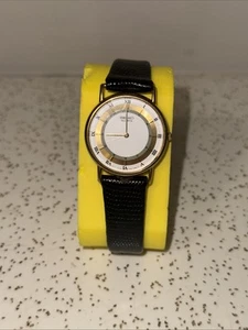 Vintage Seiko Herren 31 mm Uhr gold/silberfarben weißes Zifferblatt 6" 7N00-7A40 benötigt Batterie - Bild 1 von 7