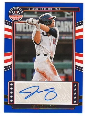 Jac Caglianone 2024 Stars & Stripes Blue Auto SN#d 077/100 Kansas City Royals RC - Image 1 of 2