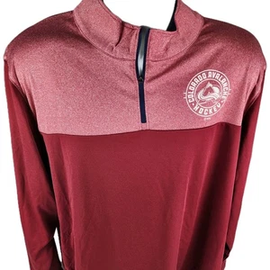 Colorado Avalanche 1/4 Zip Pullover Men's Size XL Red NHL New With Tags Hockey  - Picture 1 of 7