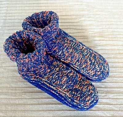 Handgestrickte dicke warme Socken Puschen Sofasocken Stricksocken Gr. 38/39 - Bild 1 von 3