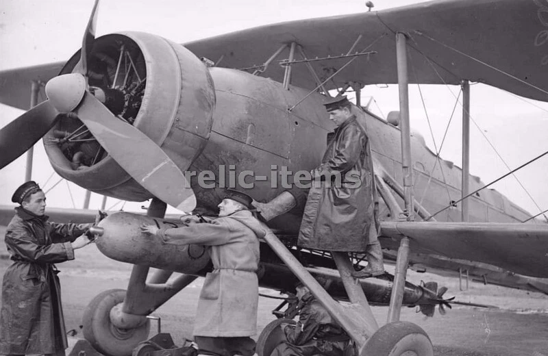 WW2 PICTURE PHOTO CANADIAN FAIREY SWORDFISH LOADING TORPEDO 6347 - Image 1 of 1