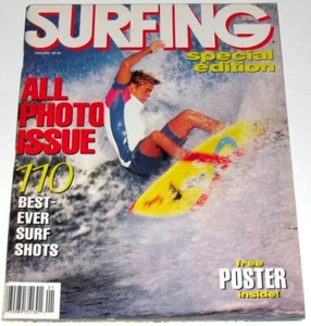 Vintage 1988 Surfing Magazine Pullout Poster Vol24#1  Mint Special Photo Ed.  - Picture 1 of 4